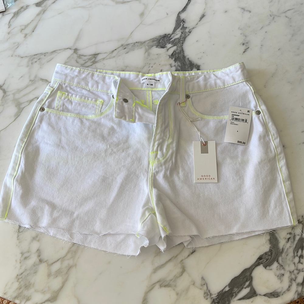 Good American Good 90’s Denim Shorts